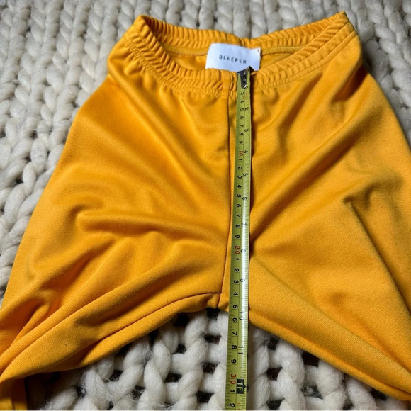 SLEEPER Orange Party Feather Trim Pajama Bottoms S - Picture 6 of 7